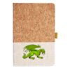 Cork And Heathered Fabric Hardcover Journal 5.5" X 8.25" Thumbnail