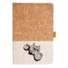 Cork And Heathered Fabric Hardcover Journal 5.5" X 8.25" Thumbnail