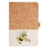 Cork And Heathered Fabric Hardcover Journal 5.5" X 8.25" Thumbnail