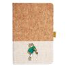 Cork And Heathered Fabric Hardcover Journal 5.5" X 8.25" Thumbnail