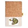 Cork And Heathered Fabric Hardcover Journal 5.5" X 8.25" Thumbnail