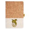 Cork And Heathered Fabric Hardcover Journal 5.5" X 8.25" Thumbnail