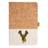 Cork And Heathered Fabric Hardcover Journal 5.5" X 8.25" Thumbnail