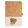 Cork And Heathered Fabric Hardcover Journal 5.5" X 8.25" Thumbnail