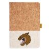 Cork And Heathered Fabric Hardcover Journal 5.5" X 8.25" Thumbnail