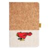 Cork And Heathered Fabric Hardcover Journal 5.5" X 8.25" Thumbnail