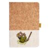 Cork And Heathered Fabric Hardcover Journal 5.5" X 8.25" Thumbnail