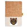 Cork And Heathered Fabric Hardcover Journal 5.5" X 8.25" Thumbnail
