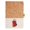 Cork And Heathered Fabric Hardcover Journal 5.5" X 8.25" Thumbnail