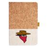 Cork And Heathered Fabric Hardcover Journal 5.5" X 8.25" Thumbnail
