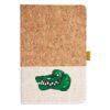 Cork And Heathered Fabric Hardcover Journal 5.5" X 8.25" Thumbnail