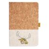 Cork And Heathered Fabric Hardcover Journal 5.5" X 8.25" Thumbnail