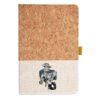 Cork And Heathered Fabric Hardcover Journal 5.5" X 8.25" Thumbnail
