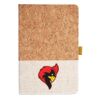 Cork And Heathered Fabric Hardcover Journal 5.5" X 8.25" Thumbnail