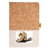 Cork And Heathered Fabric Hardcover Journal 5.5" X 8.25" Thumbnail