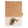 Cork And Heathered Fabric Hardcover Journal 5.5" X 8.25" Thumbnail