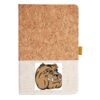 Cork And Heathered Fabric Hardcover Journal 5.5" X 8.25" Thumbnail