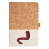 Cork And Heathered Fabric Hardcover Journal 5.5" X 8.25" Thumbnail