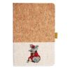 Cork And Heathered Fabric Hardcover Journal 5.5" X 8.25" Thumbnail