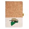 Cork And Heathered Fabric Hardcover Journal 5.5" X 8.25" Thumbnail