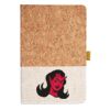 Cork And Heathered Fabric Hardcover Journal 5.5" X 8.25" Thumbnail