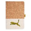 Cork And Heathered Fabric Hardcover Journal 5.5" X 8.25" Thumbnail