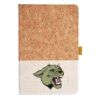 Cork And Heathered Fabric Hardcover Journal 5.5" X 8.25" Thumbnail