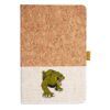 Cork And Heathered Fabric Hardcover Journal 5.5" X 8.25" Thumbnail