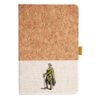 Cork And Heathered Fabric Hardcover Journal 5.5" X 8.25" Thumbnail