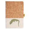 Cork And Heathered Fabric Hardcover Journal 5.5" X 8.25" Thumbnail