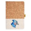 Cork And Heathered Fabric Hardcover Journal 5.5" X 8.25" Thumbnail