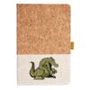 Cork And Heathered Fabric Hardcover Journal 5.5" X 8.25" Thumbnail