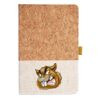 Cork And Heathered Fabric Hardcover Journal 5.5" X 8.25" Thumbnail