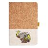 Cork And Heathered Fabric Hardcover Journal 5.5" X 8.25" Thumbnail