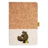 Cork And Heathered Fabric Hardcover Journal 5.5" X 8.25" Thumbnail