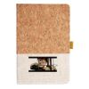 Cork And Heathered Fabric Hardcover Journal 5.5" X 8.25" Thumbnail