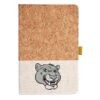 Cork And Heathered Fabric Hardcover Journal 5.5" X 8.25" Thumbnail