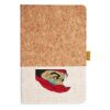 Cork And Heathered Fabric Hardcover Journal 5.5" X 8.25" Thumbnail