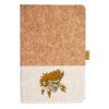 Cork And Heathered Fabric Hardcover Journal 5.5" X 8.25" Thumbnail