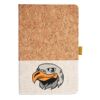 Cork And Heathered Fabric Hardcover Journal 5.5" X 8.25" Thumbnail
