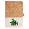 Cork And Heathered Fabric Hardcover Journal 5.5" X 8.25" Thumbnail