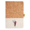 Cork And Heathered Fabric Hardcover Journal 5.5" X 8.25" Thumbnail