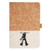 Cork And Heathered Fabric Hardcover Journal 5.5" X 8.25" Thumbnail