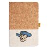 Cork And Heathered Fabric Hardcover Journal 5.5" X 8.25" Thumbnail