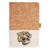 Cork And Heathered Fabric Hardcover Journal 5.5" X 8.25" Thumbnail