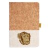 Cork And Heathered Fabric Hardcover Journal 5.5" X 8.25" Thumbnail
