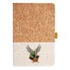 Cork And Heathered Fabric Hardcover Journal 5.5" X 8.25" Thumbnail