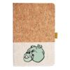 Cork And Heathered Fabric Hardcover Journal 5.5" X 8.25" Thumbnail