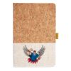 Cork And Heathered Fabric Hardcover Journal 5.5" X 8.25" Thumbnail