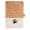 Cork And Heathered Fabric Hardcover Journal 5.5" X 8.25" Thumbnail